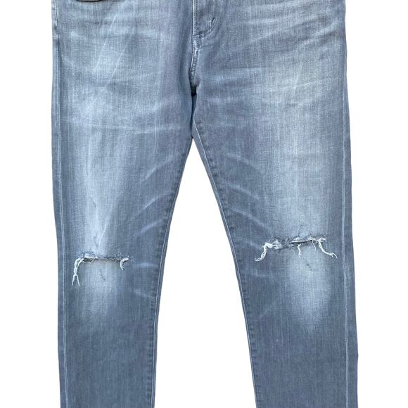 New Agolde Los Angeles Premium Bedford Men Slim Fit Distressed Jeans Size 30 - Picture 4 of 11